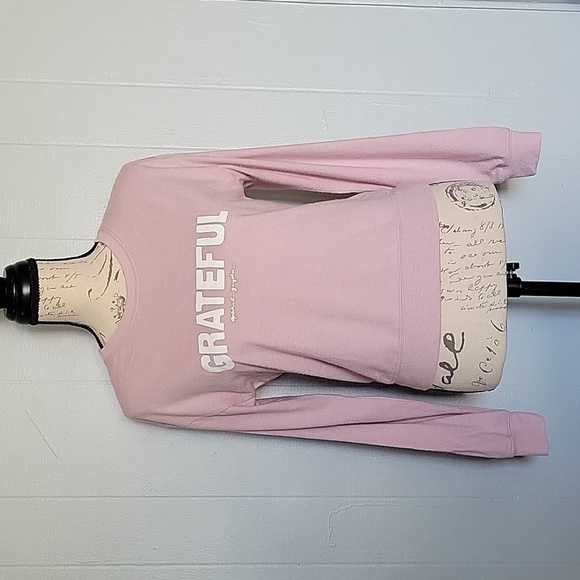 Spiritual Gangster Grateful pink sweatshirt savasana sweater soft size small - Picture 1 of 11